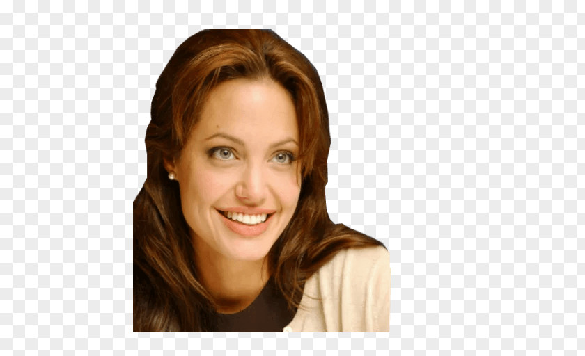 Angelina Jolie Sticker Telegram Portrait PNG