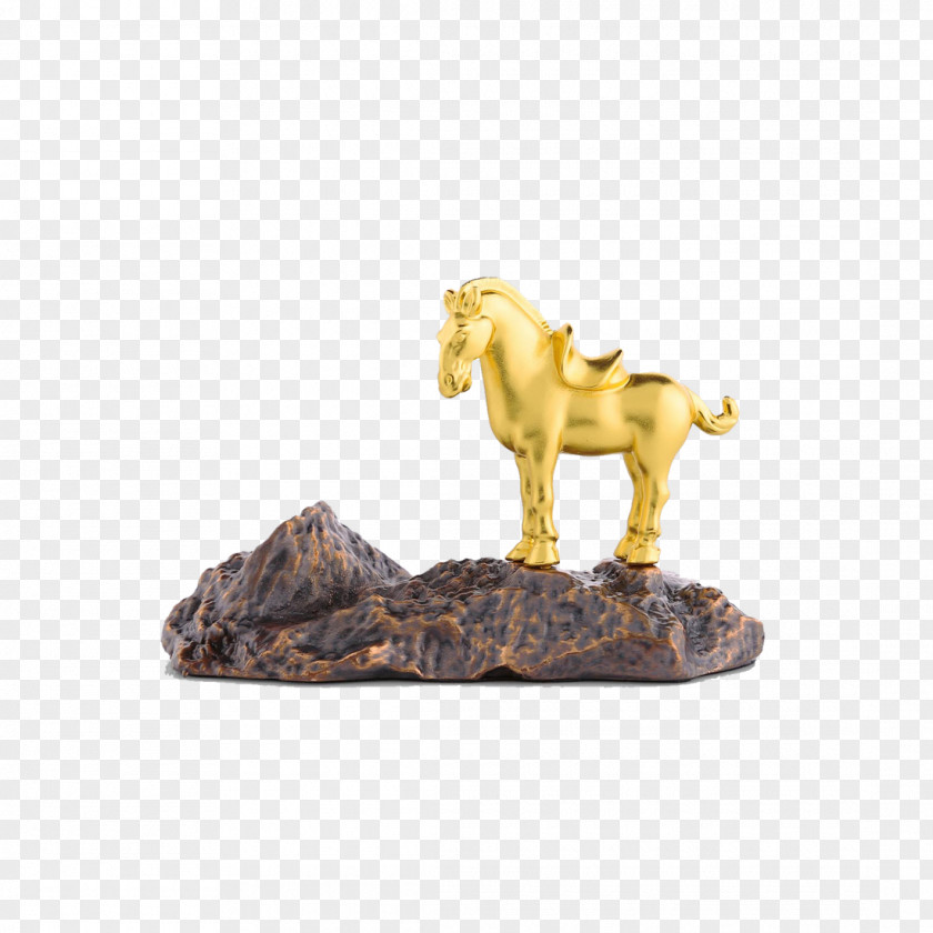 Fu Lu Shou Horse Winds From Heaven Figurine Statue Sculpture PNG