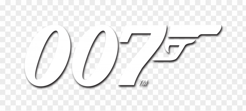 James Bond Logo Brand White PNG