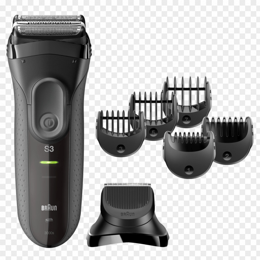 Razor Hair Clipper Braun Series 3 Shave&Style 3010BT 3050cc Electric Razors & Trimmers PNG