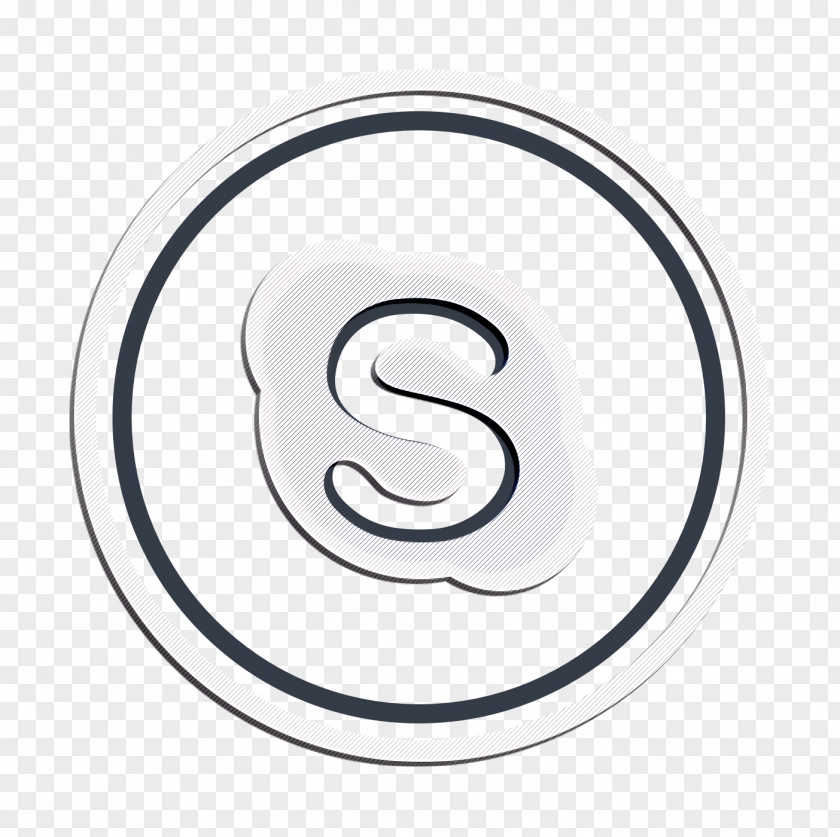 Spiral Symbol Social Media Icon PNG