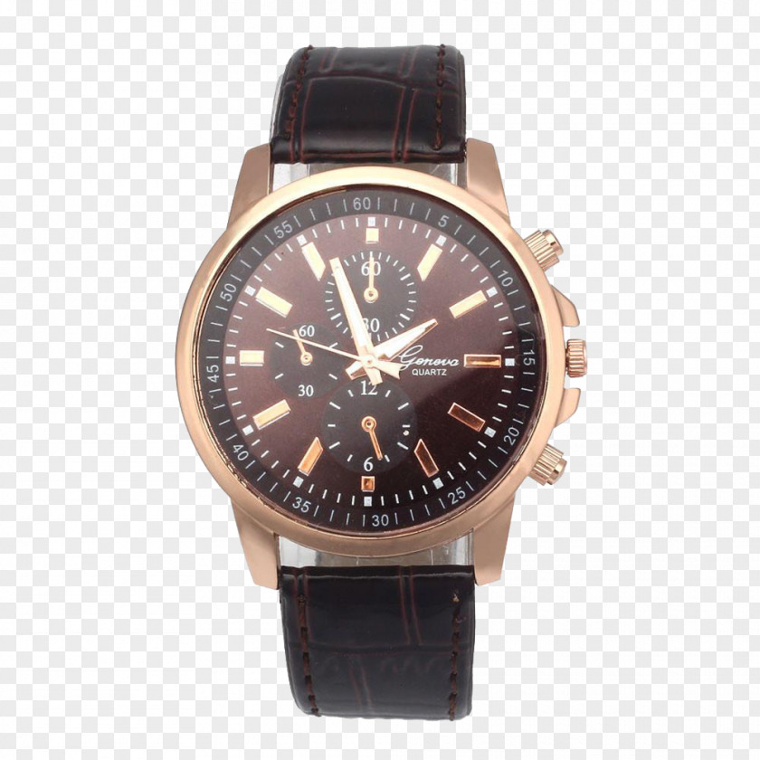 Do Not Pay Attention To Public Health Watch Strap Leather Fashion Quartz Clock PNG