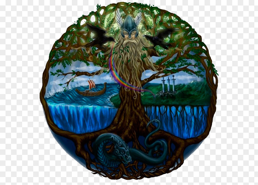 Odin Yggdrasil World Tree Asgard Old Norse PNG