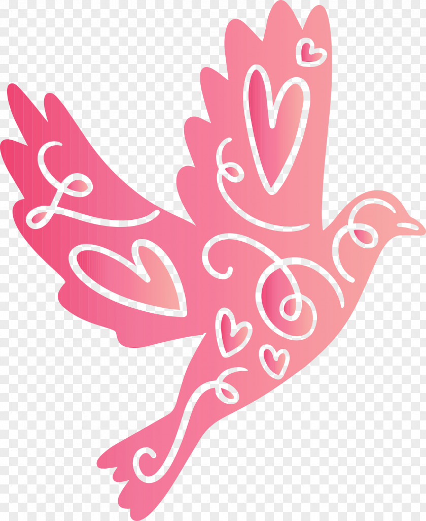 Pink Wing Sticker PNG