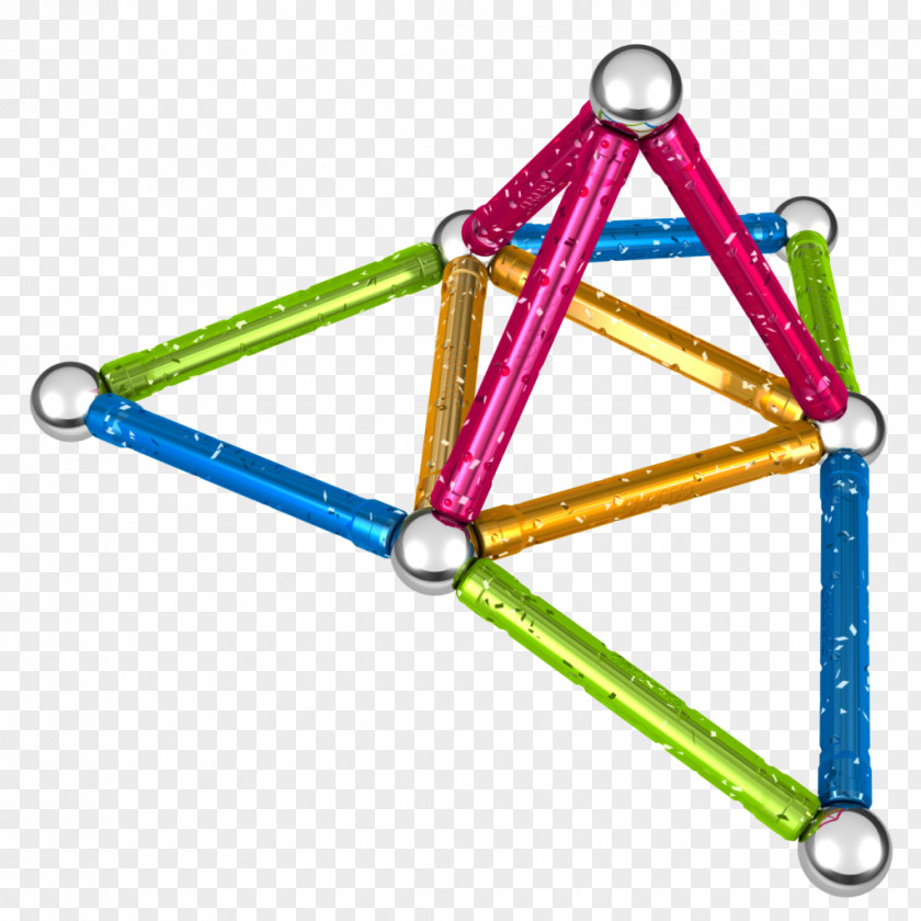 Toy Geomag Construction Set Game Craft Magnets PNG