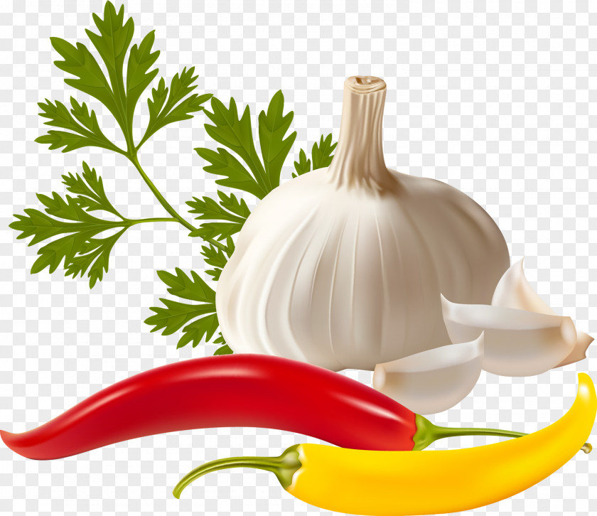 Garlic Vegetable Chili Pepper Food PNG