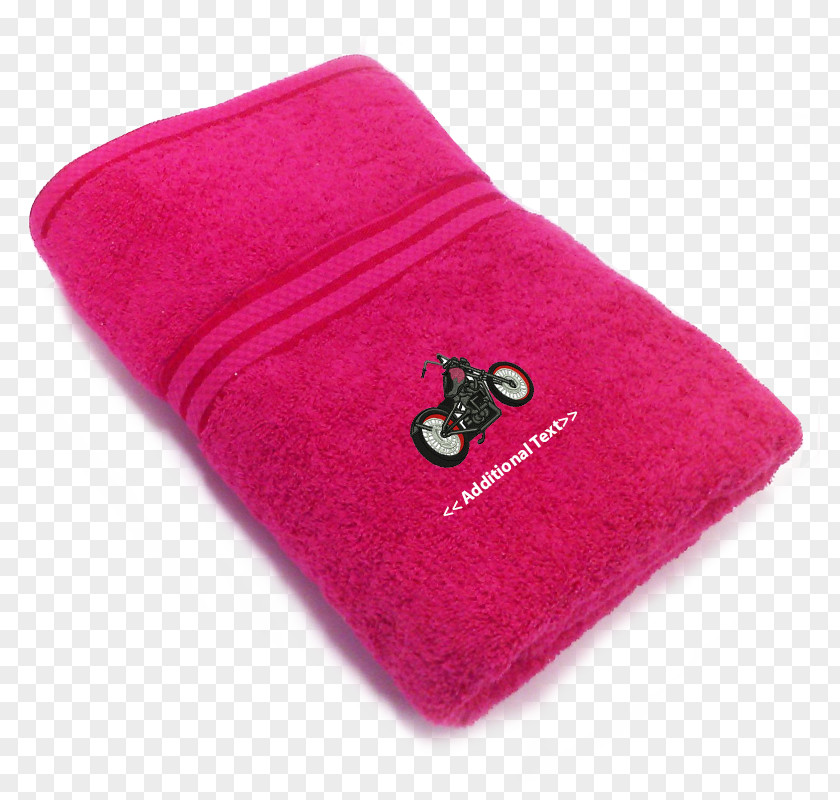 Towel Magenta Pink M PNG