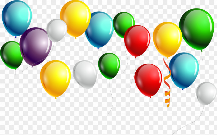 Color Balloon Toy Birthday PNG