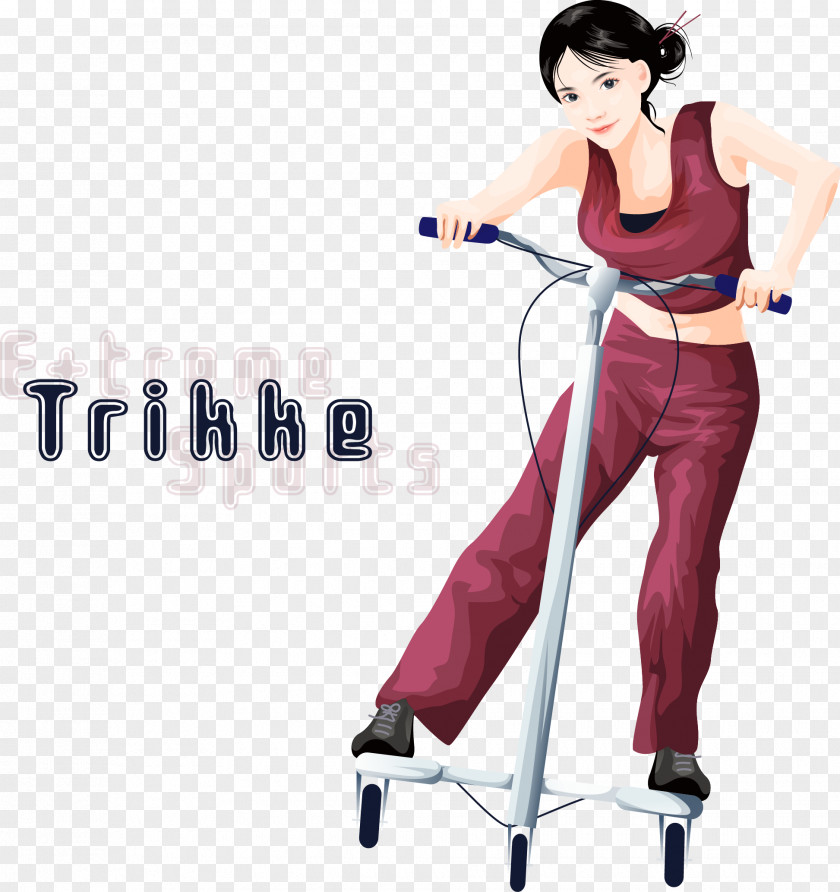 Scooter Kick Roller Skating Skateboard Illustration PNG