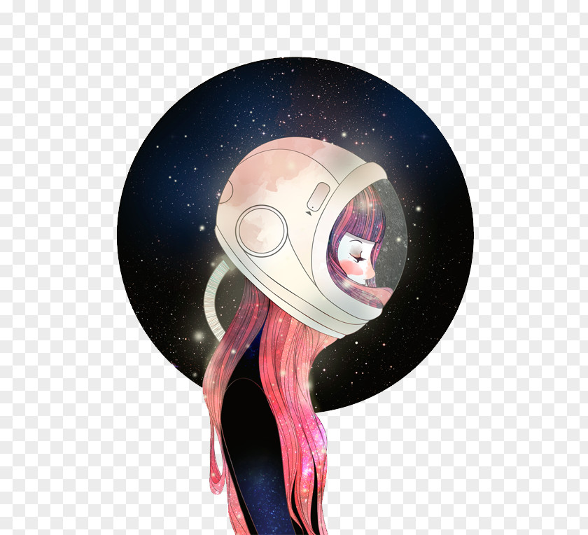 Astronaut Illustration Drawing Art Image PNG