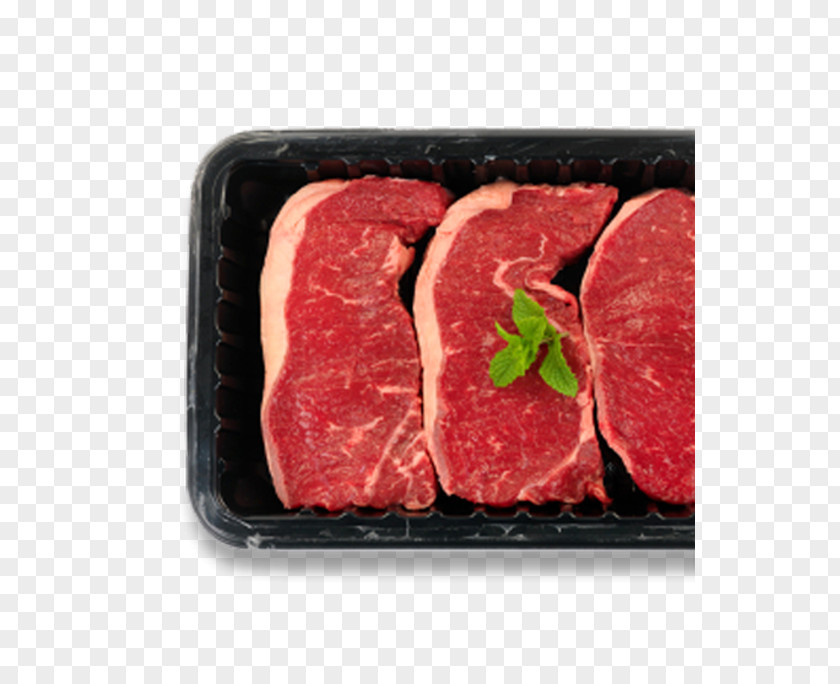 Meat Sirloin Steak T-bone Packaging And Labeling PNG