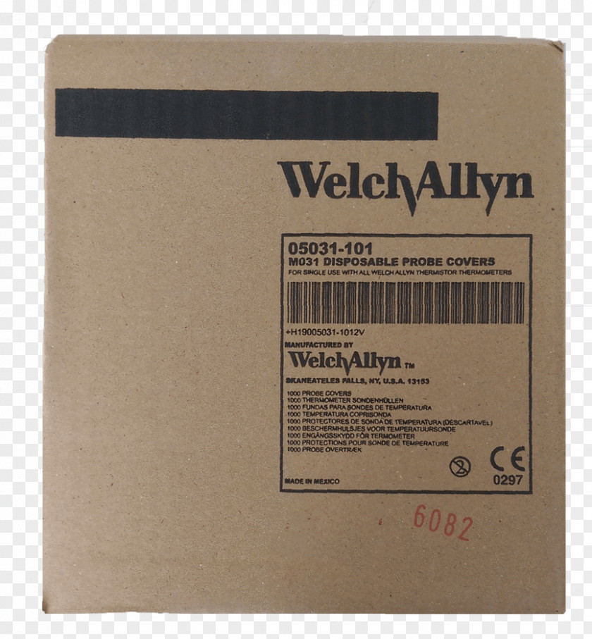 Prob Thermometer Paper Welch Allyn SKU # 05031-750 M031 PROBE COVER CLEAR 7.5K SureTemp Probe Covers Text Messaging PNG
