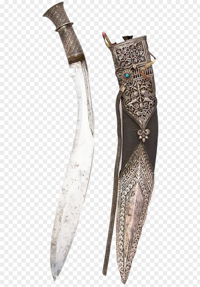 Ancient Sword Nepal Knife Kukri Gurkha Weapon PNG