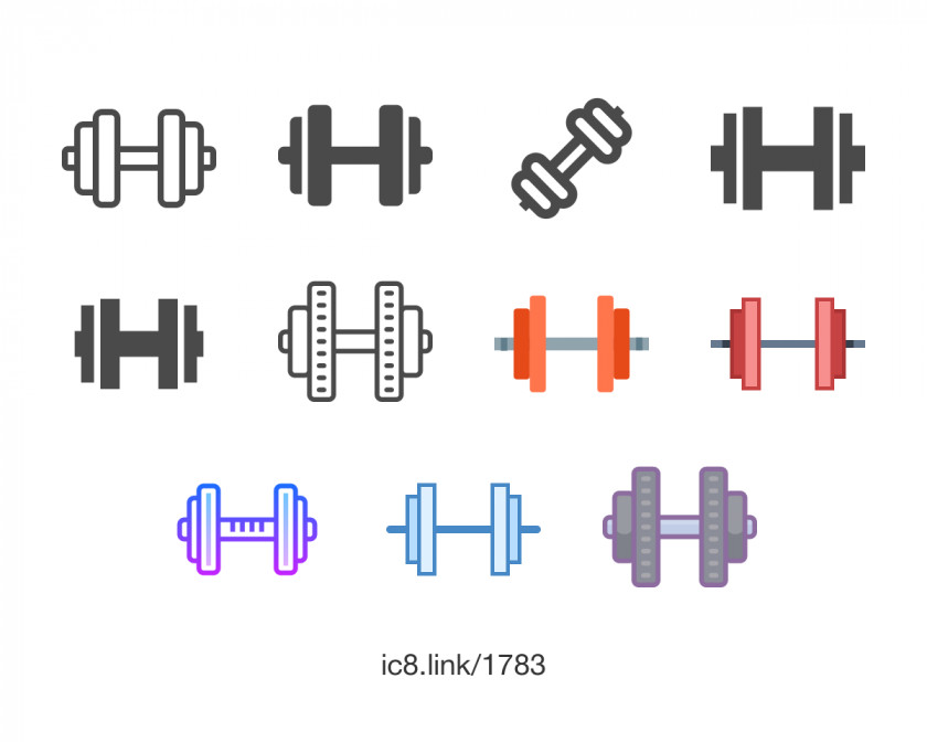 Dumbbell Font PNG