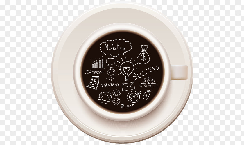 Coffee Digital Marketing Cafe Plan PNG