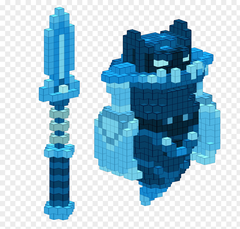 Ice Cube Collection Voxel World Pixel Art Image Trove PNG