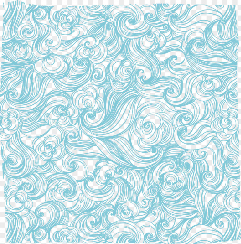 Vector Stylish Curl Pattern Abstract Waves Euclidean PNG