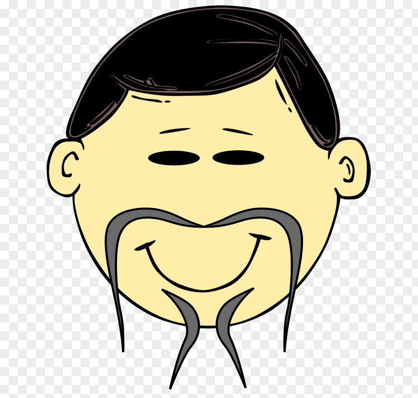 Asian Cartoon Face Clip Art PNG