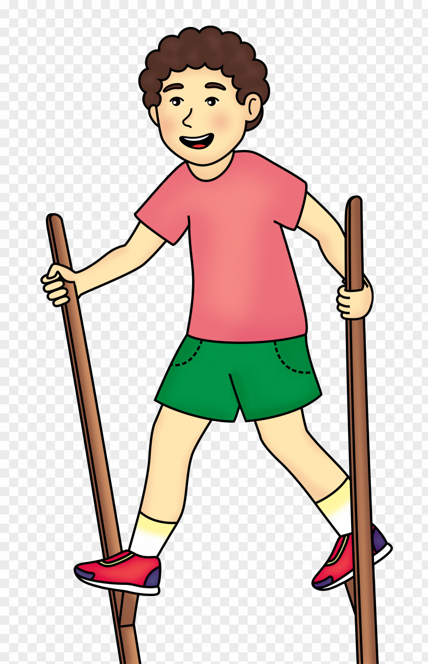Child Stilts Game Toy Drawing PNG