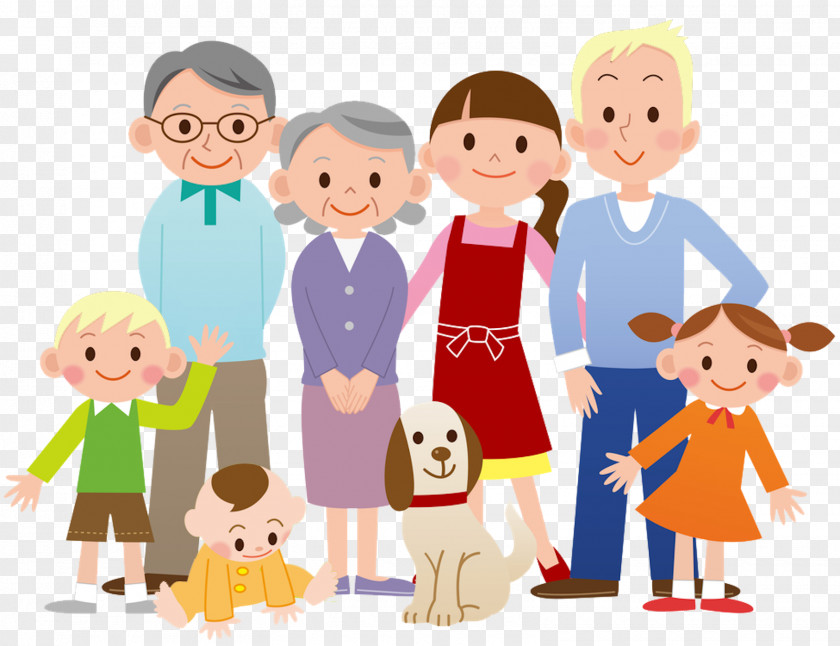 Family Cartoon Clip Art PNG