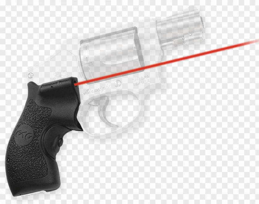 Laser Gun Smith & Wesson Crimson Trace Sight Pistol Grip Revolver PNG