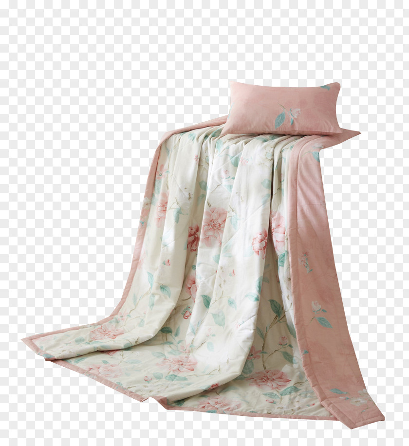 Pink Warm Summer Cool Material Blanket PNG