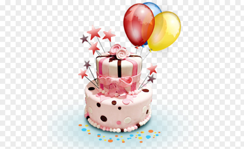 Birthday Cake Greeting & Note Cards Party Balloon PNG