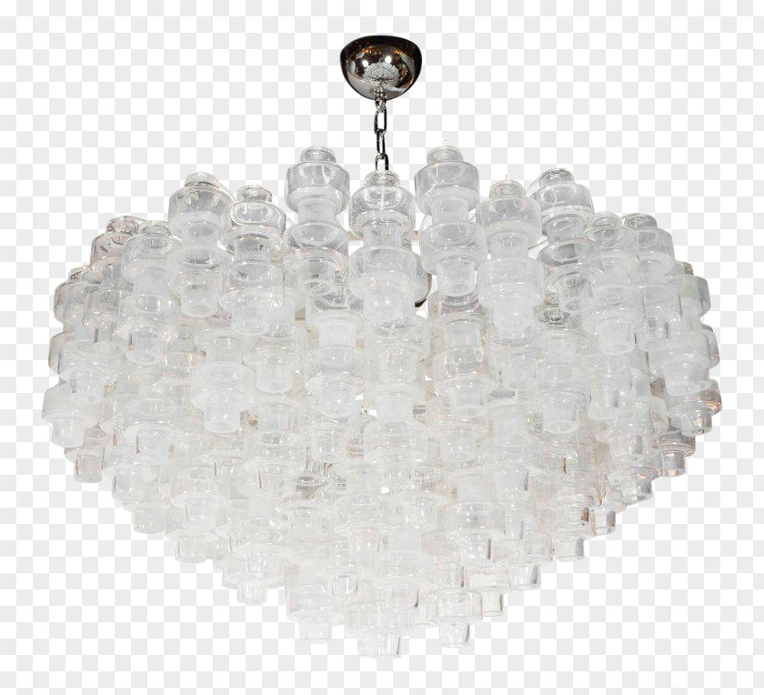 Glass Chandelier Murano Crystal PNG