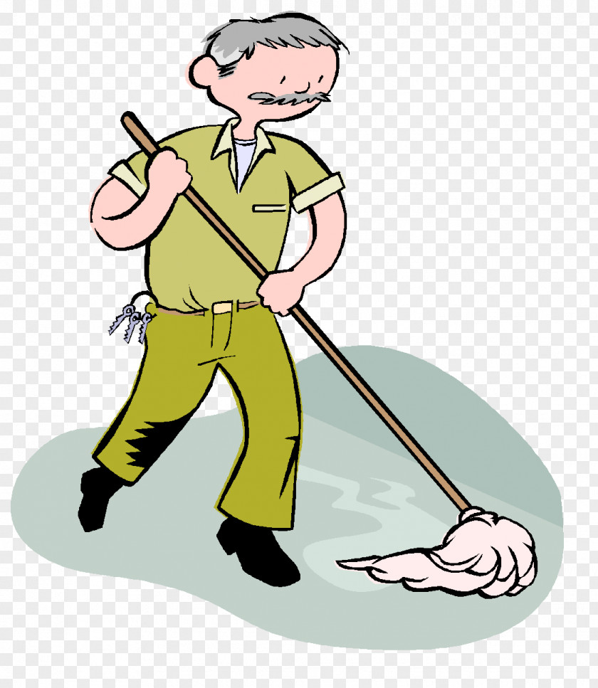 Janitor Cleaner Mop Clip Art PNG