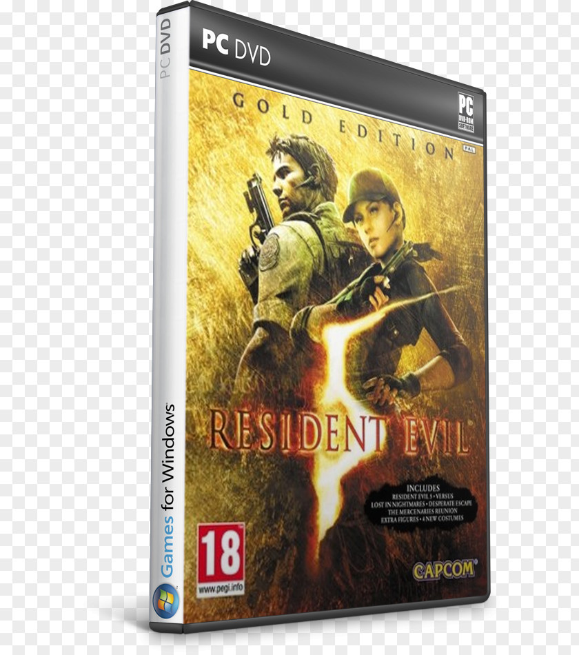 Resident Evil 5 6 4 Xbox 360 PNG