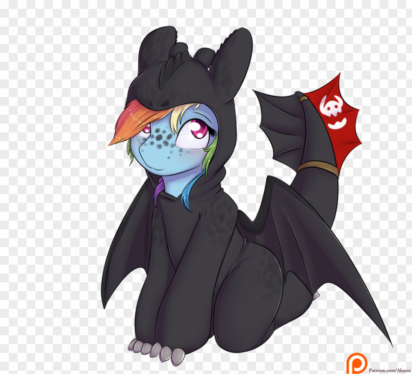 Toothless Rainbow Dash BronyCon How To Train Your Dragon PNG
