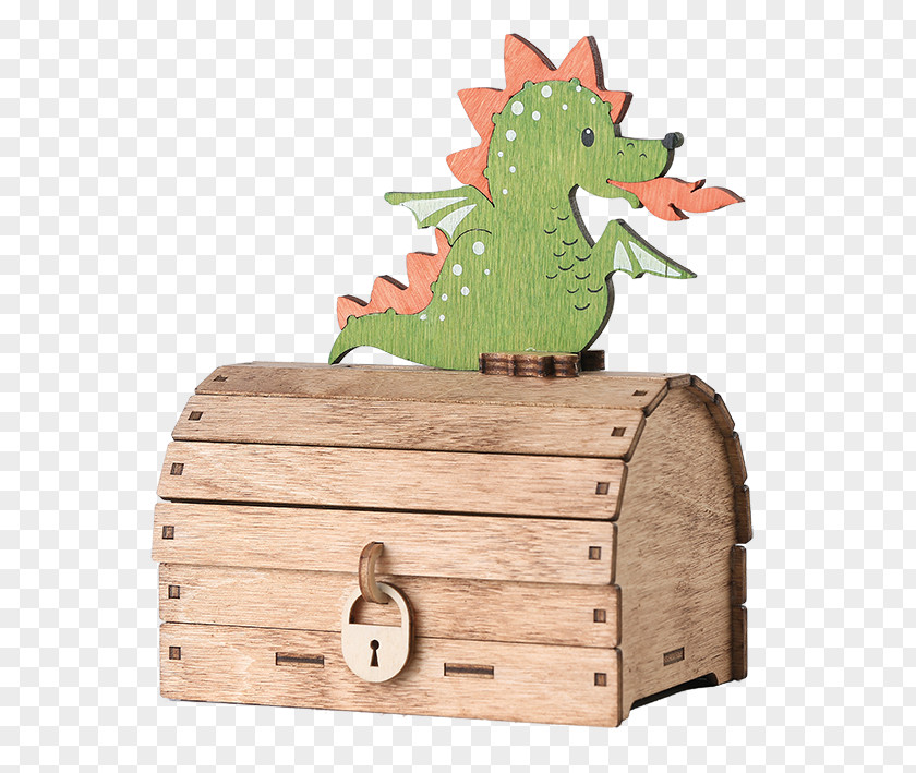 Wood Piggy Bank Child Box Toy PNG