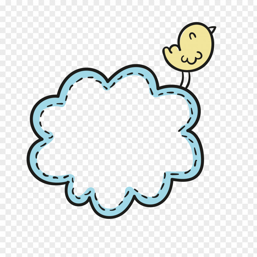 Birds In The Clouds Drawing Cartoon Euclidean Vector PNG