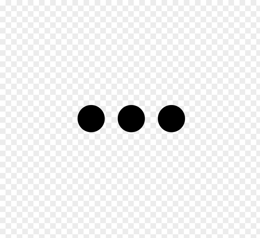 Black Dots Ellipsis Hamburger Button User PNG