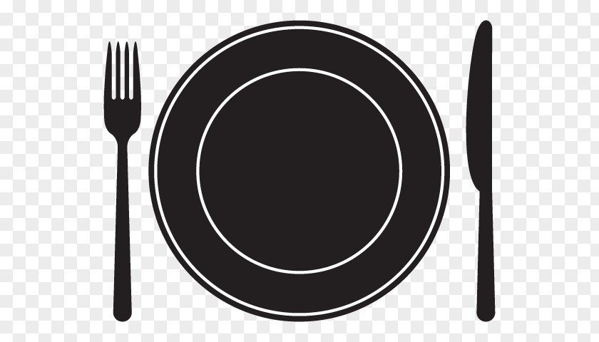 Food Plate Knife Table Fork PNG