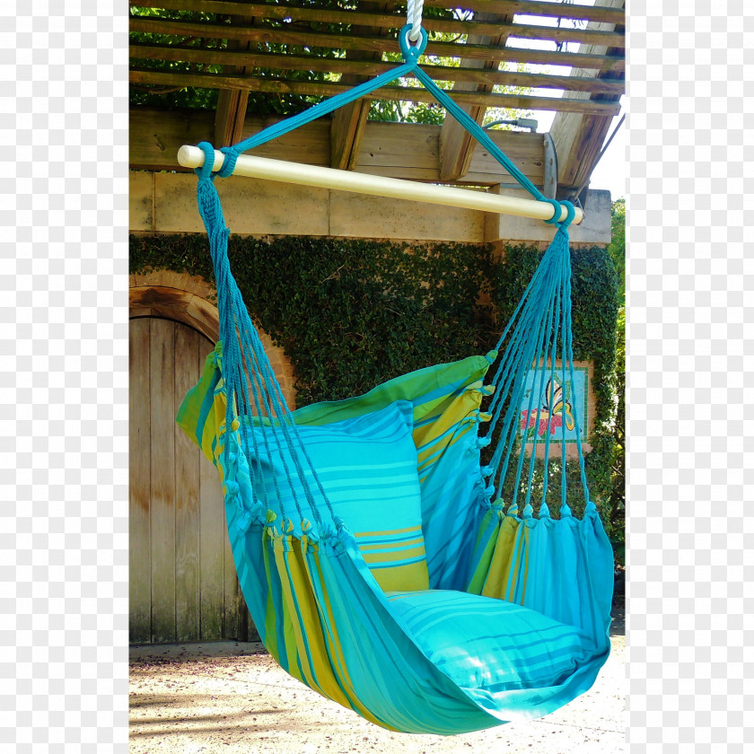 Hanging Chair Turquoise PNG