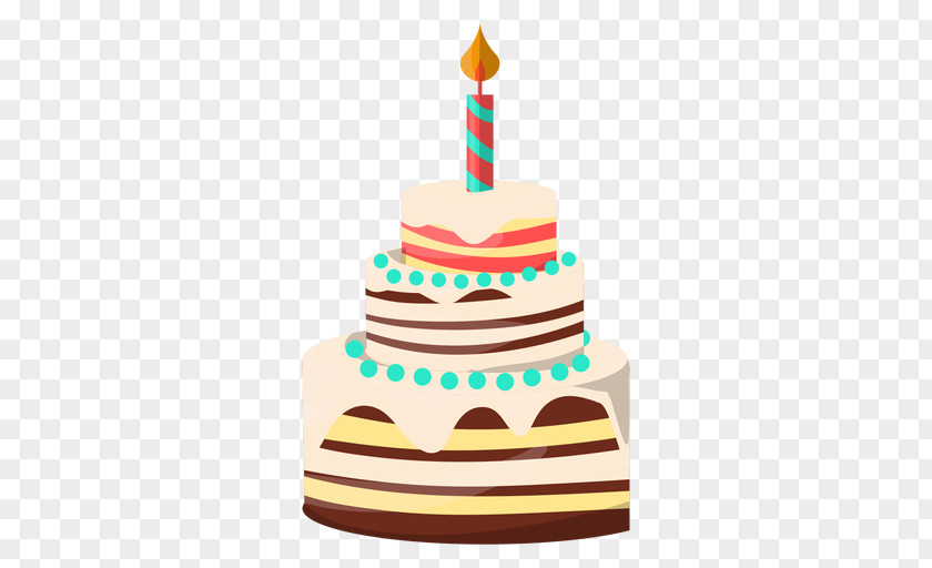 Pastel Vector Birthday Cake Torte PNG