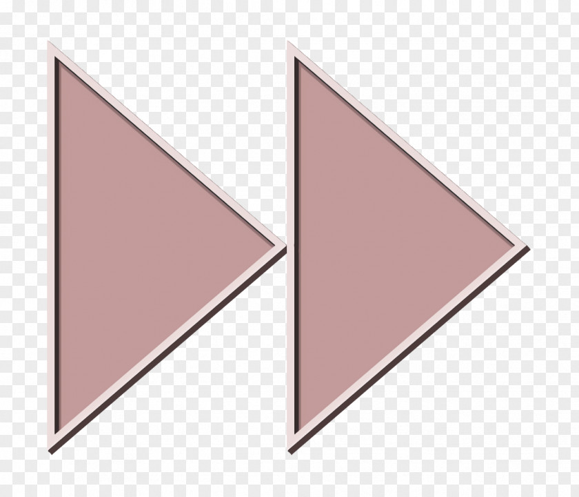 Peach Rectangle Fast Icon Forward Move PNG