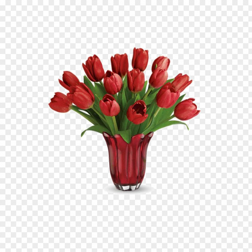 Red Tulips Flower Bouquet Floristry Teleflora Tulip Delivery PNG