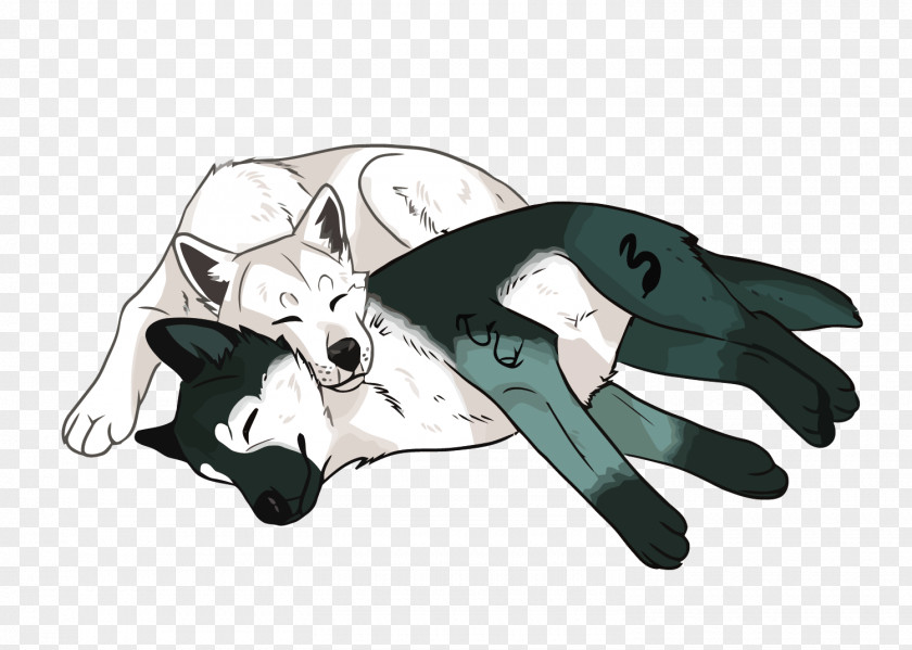 Vector Sleeping Puppy Dog Illustration PNG