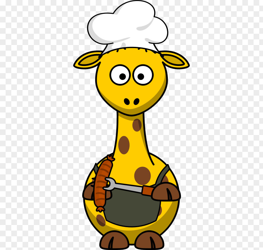 Barbecue Cartoon Giraffe Drawing Clip Art PNG