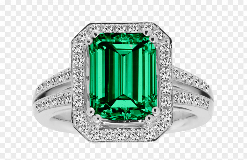 Emerald Ring Gemstone Birthstone Beryl PNG