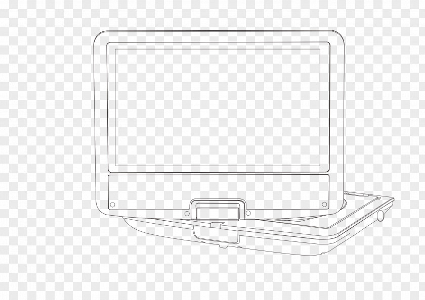 Sketch Hand-painted Rotary Laptop White Material Pattern PNG