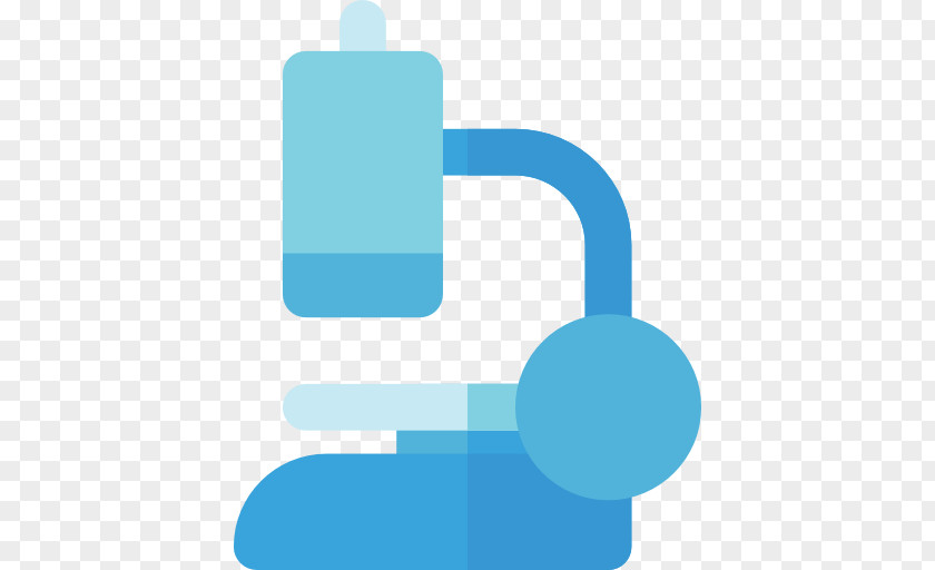 Blue Microscope Medicine Icon PNG