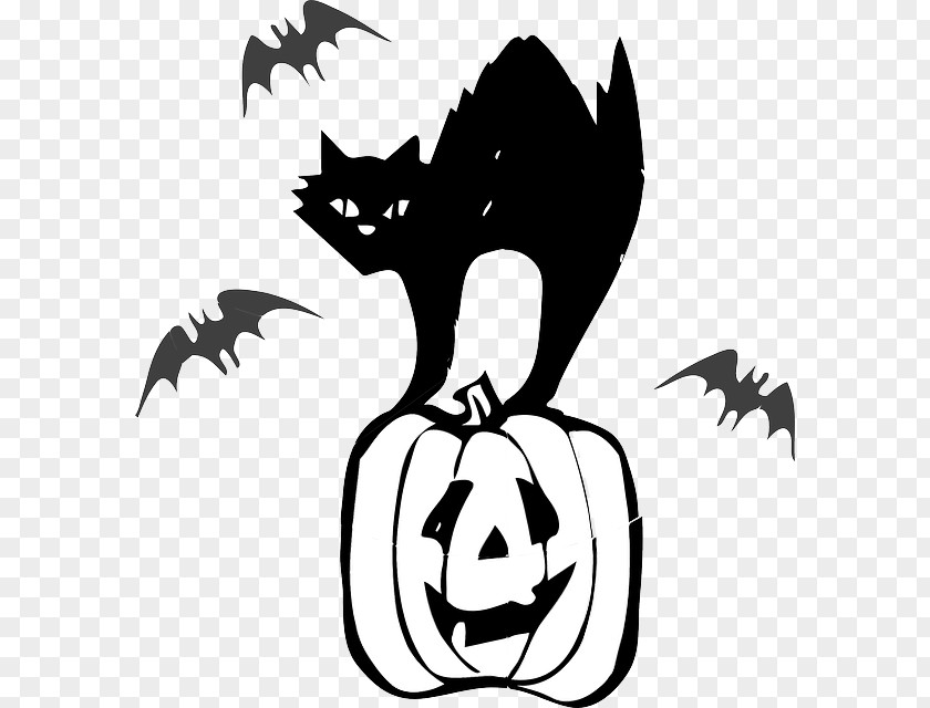 Jack-o-lantern Black Cat Halloween Jack-o'-lantern Clip Art PNG