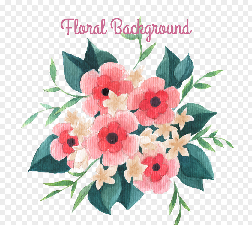 Painted A Bouquet Of Flowers Flower Clip Art PNG