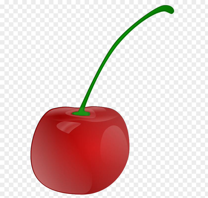 Red Cherry Cartoon Drawing PNG