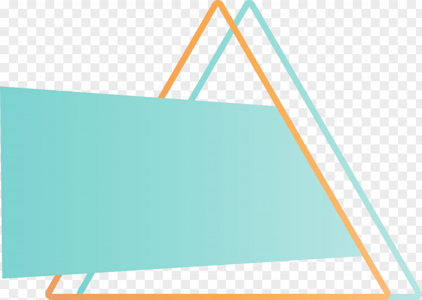 Turquoise Aqua Line Teal Triangle PNG