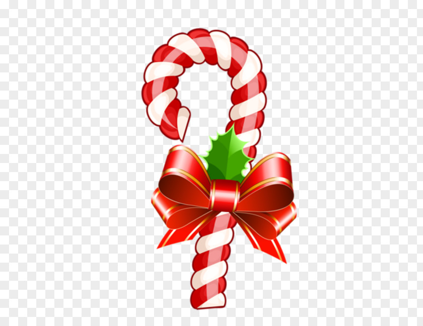 Christmas Candy Cane Polkagris Stick Ribbon Clip Art PNG