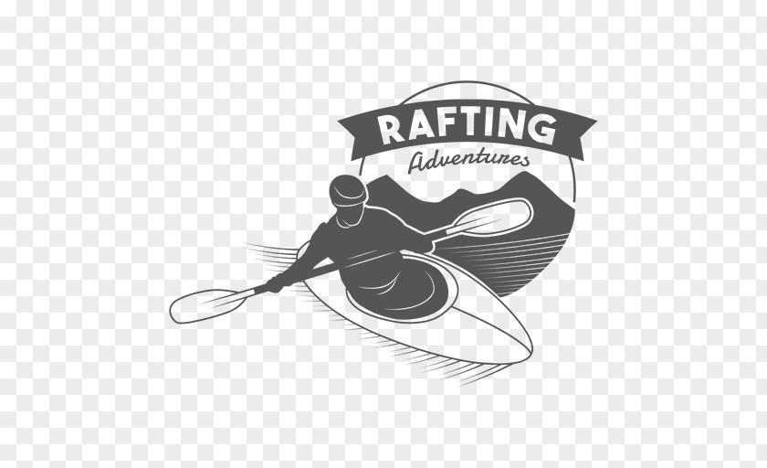 Paddle Logo Rafting Label PNG